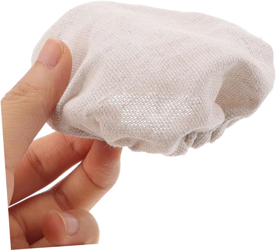 2-Piece Beige Cloth Airtight Jar Lids