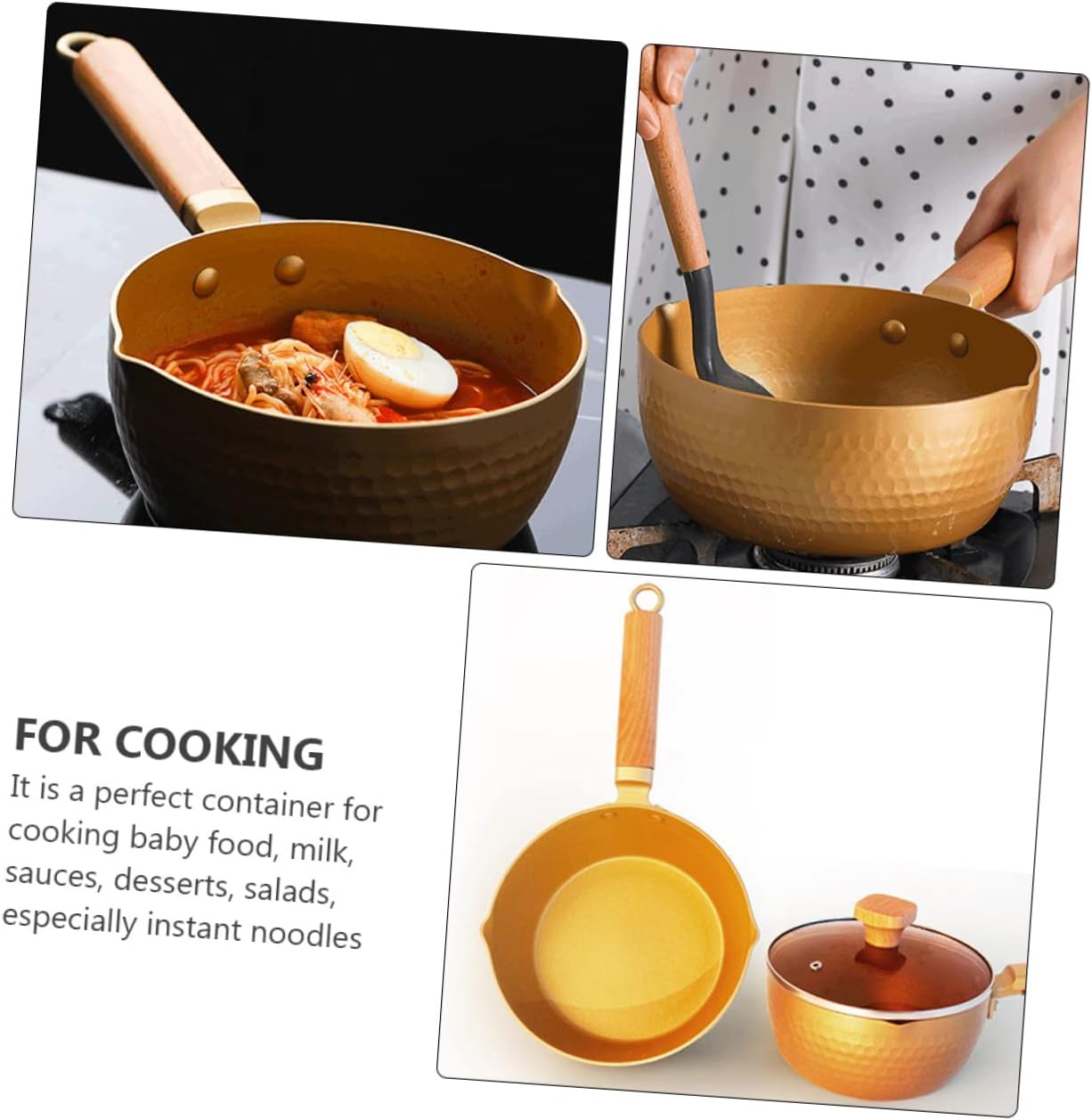 Mikinona Flat Skillet for Noodle Cooking
