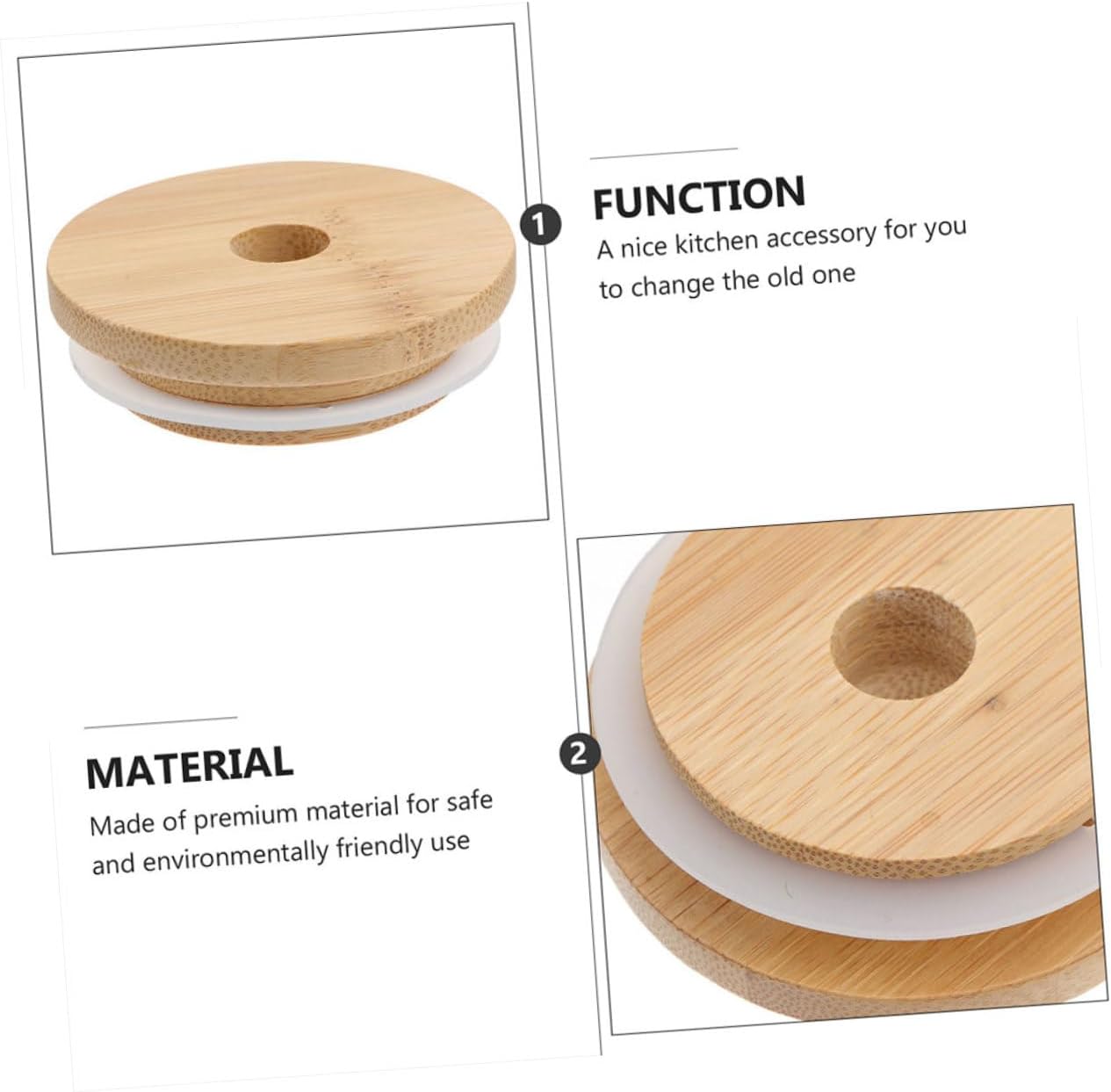 Ciieeo Mason Jar Lids Set