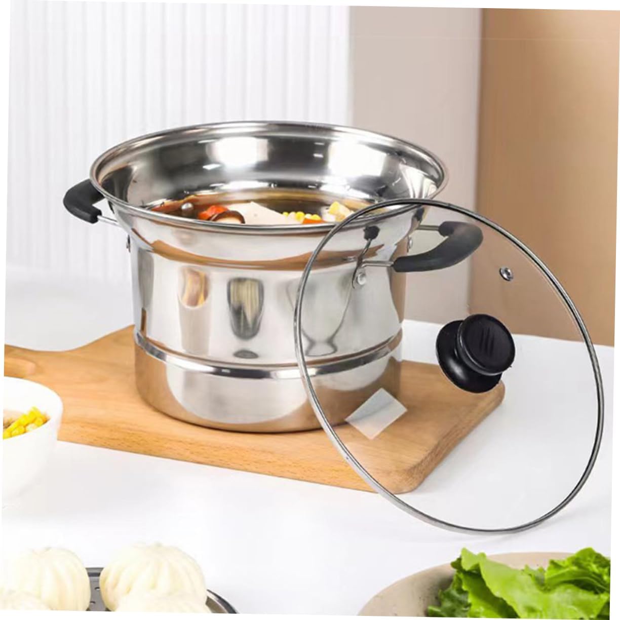 Safe Reliable Deep Fryer Pot Lid with Handle for Cooking
