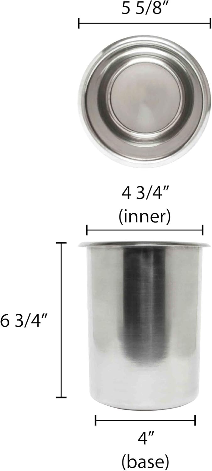 2 Quart Elegance Polished Stainless Steel Bain Marie Pot