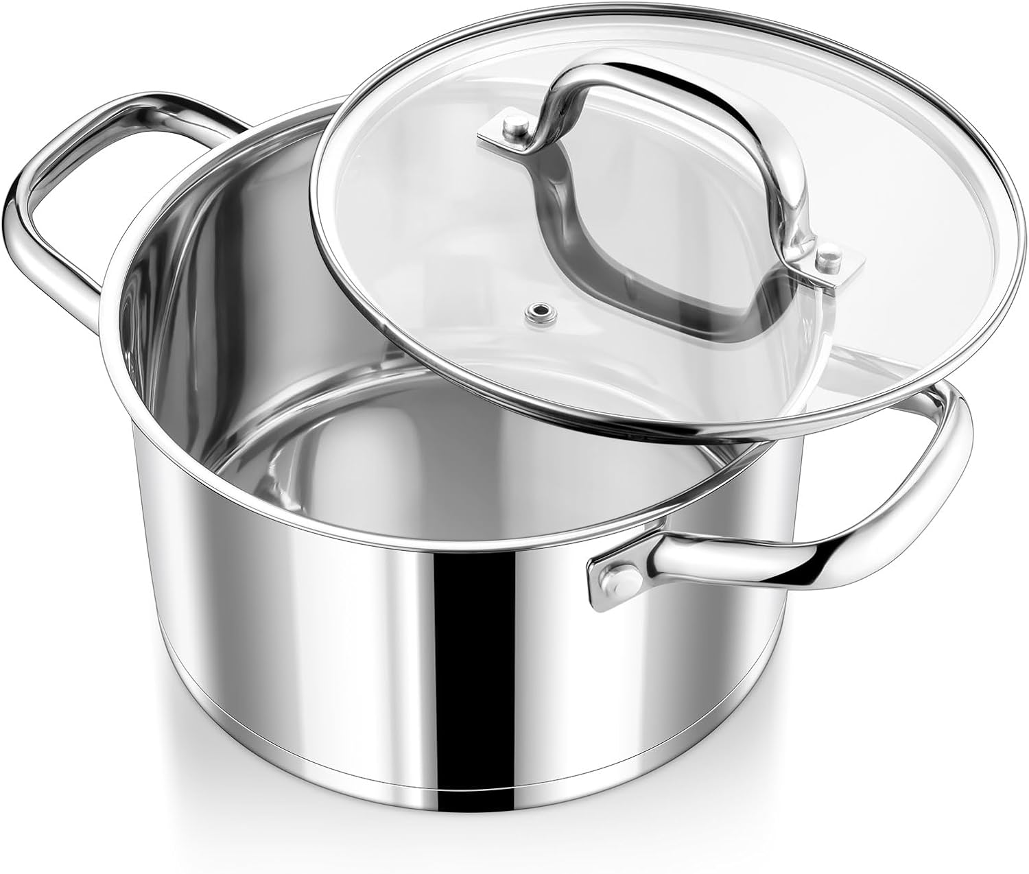 Stainless Steel Stock Pot with Lid 4qt