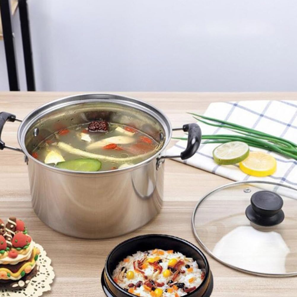 Stainless Steel Stock Pot with Lid 15 Quart