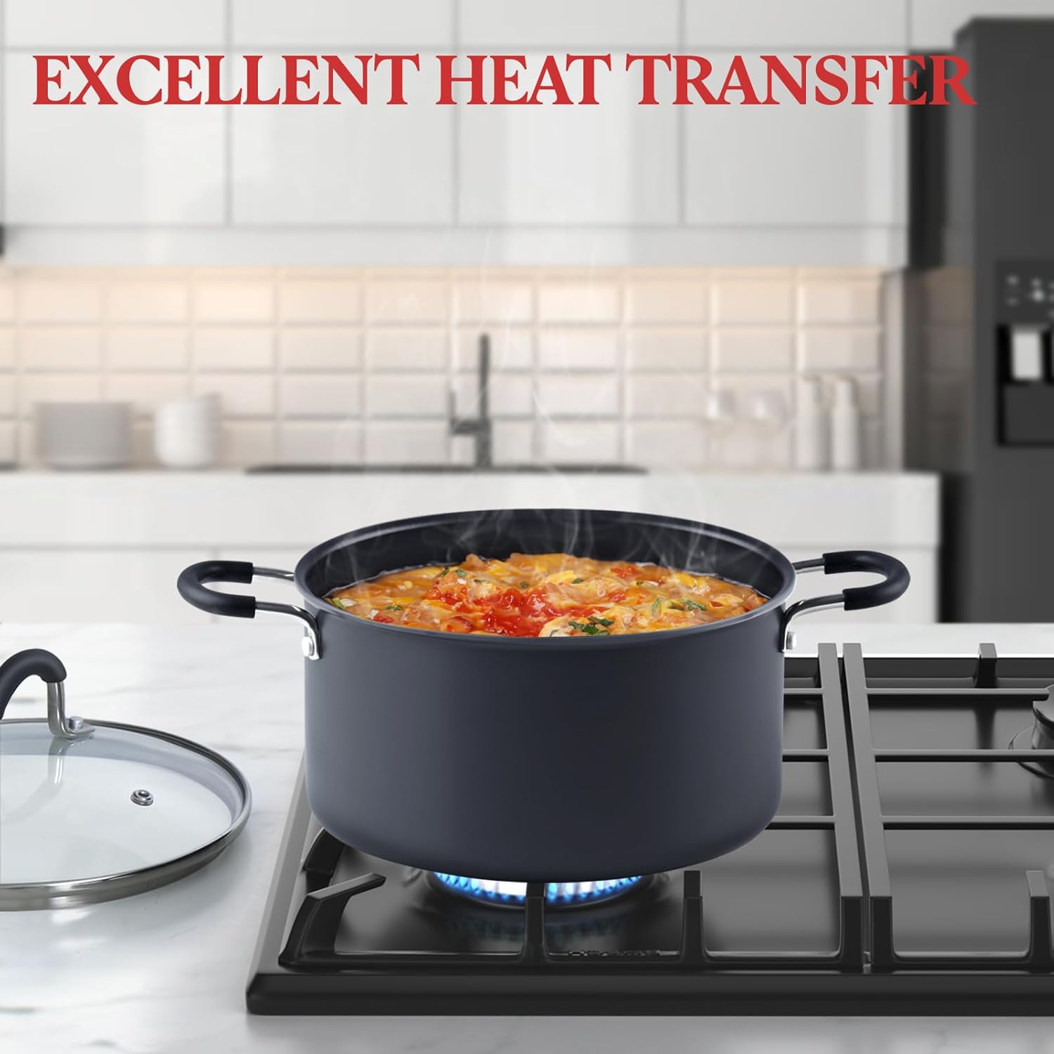 Cook N Home Casserole Dutch Oven Stockpot