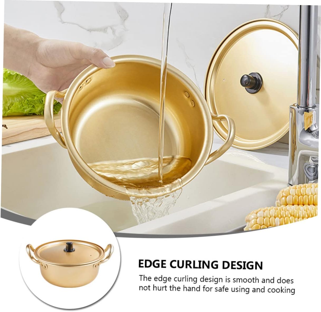 Aluminum Stock Pot Set with Binaural Handles