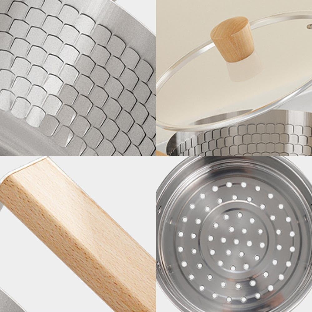 Durable Stock Pot with Lid for Cooking
