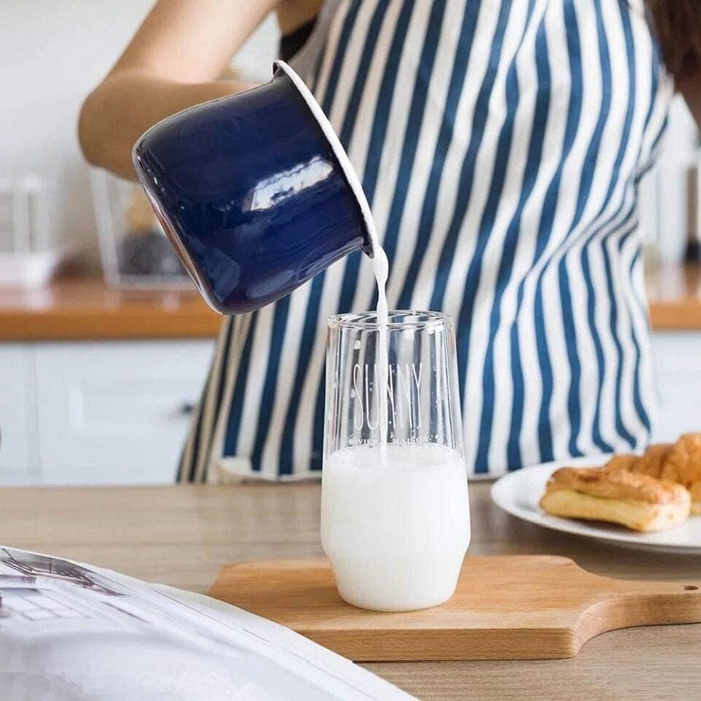 YumCute Home Small Enamel Milk Pot Heat-Conductive Kitchen Pan