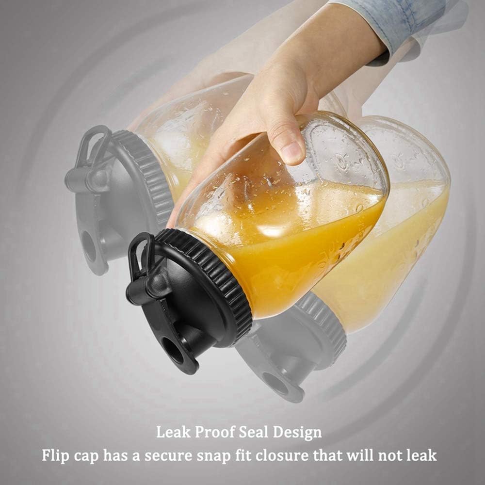 Leak-Proof Lid for Mason Jars Recyclable Wide Mouth Cap Pink