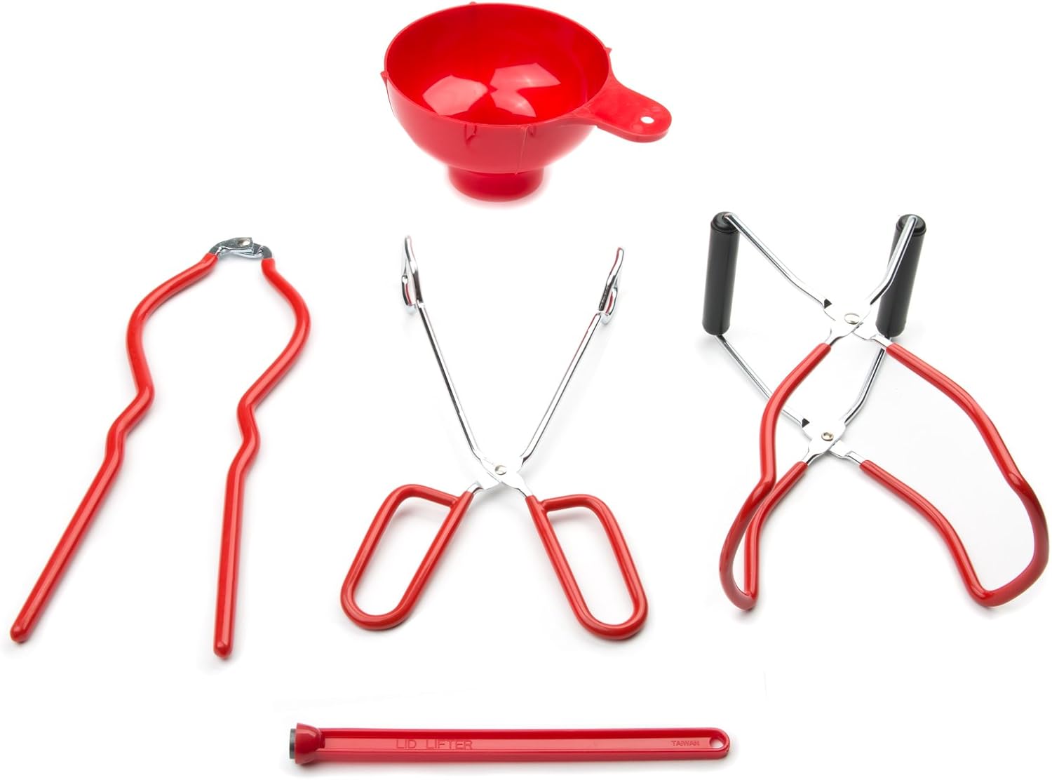 Fox Run Home Canning Tool Set Red