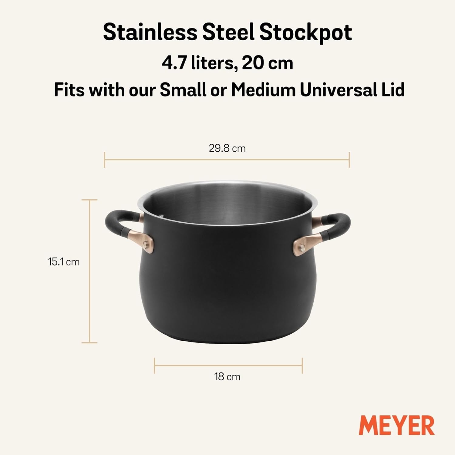 Meyer Stainless Steel Stockpot 5qt
