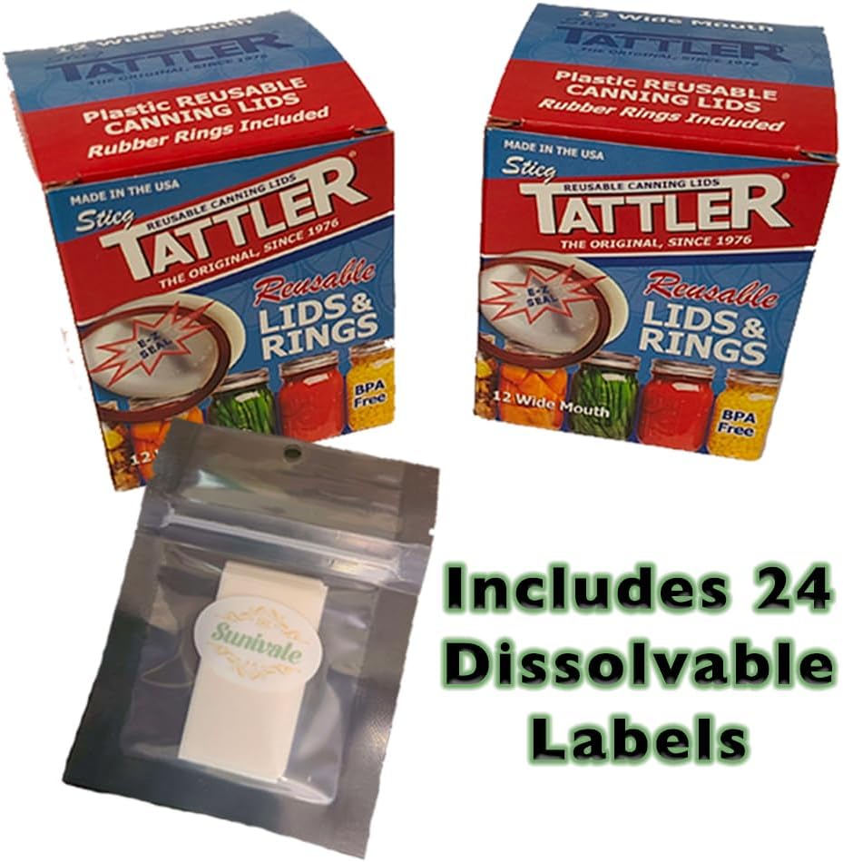 SUNIVALE Reusable Canning Lids Bundle 1