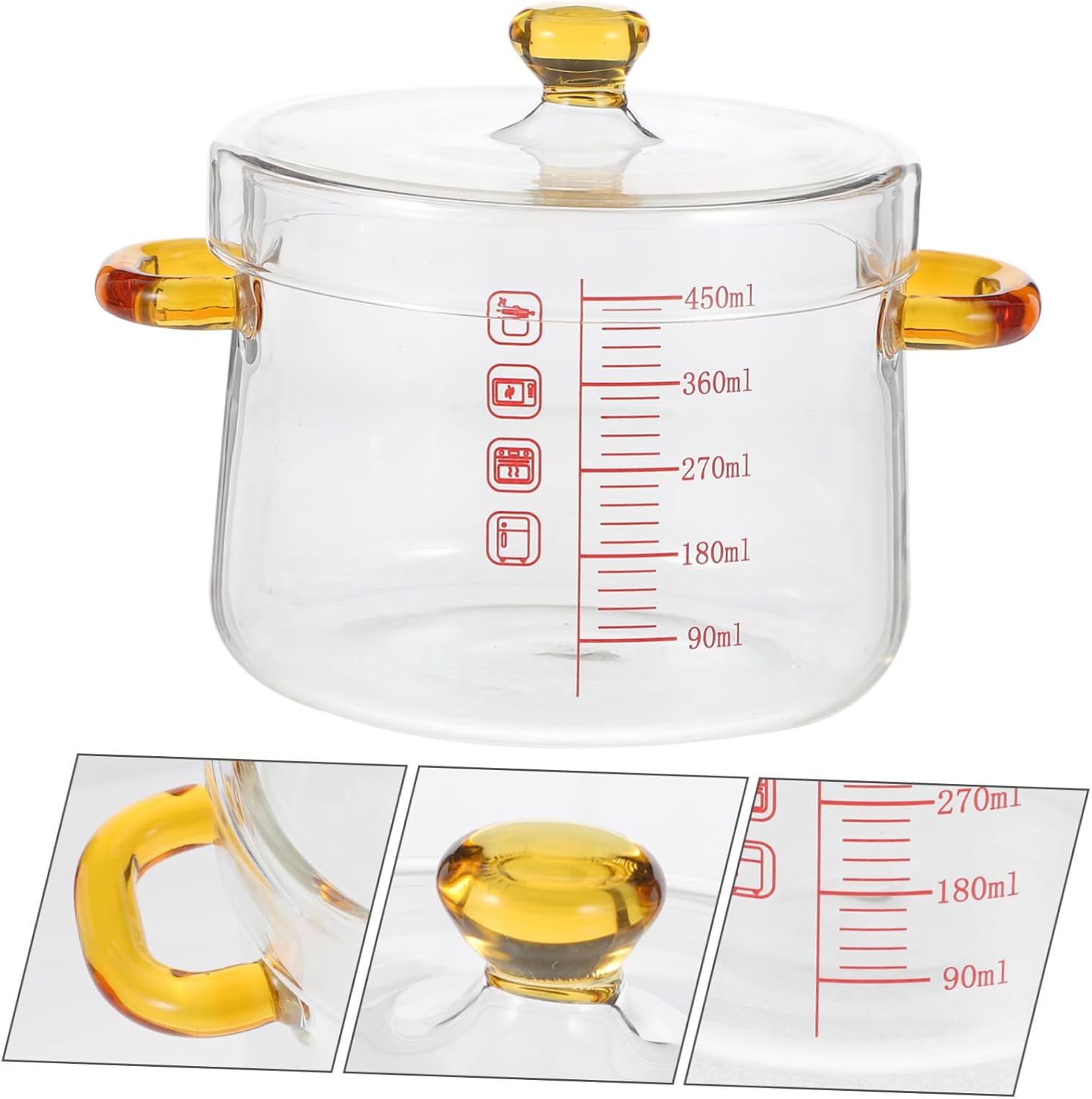 Luxshiny Glass Steaming Egg Bowl