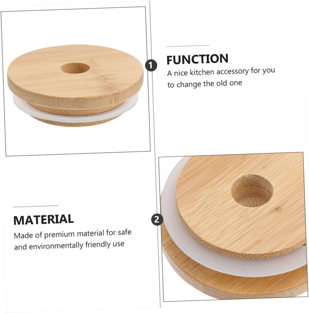 4-Piece Sealing Lids for Mason Jars