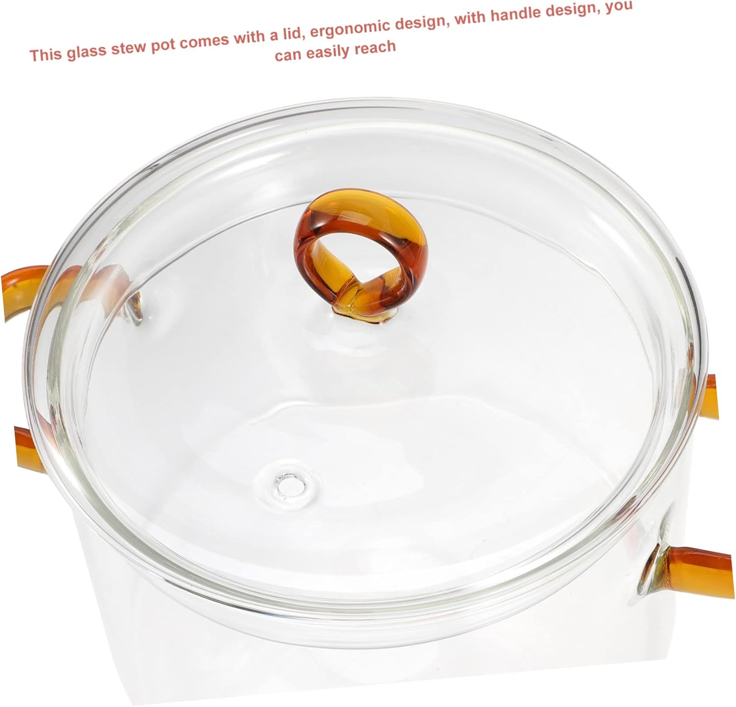 Double Handle Glass Soup Pot