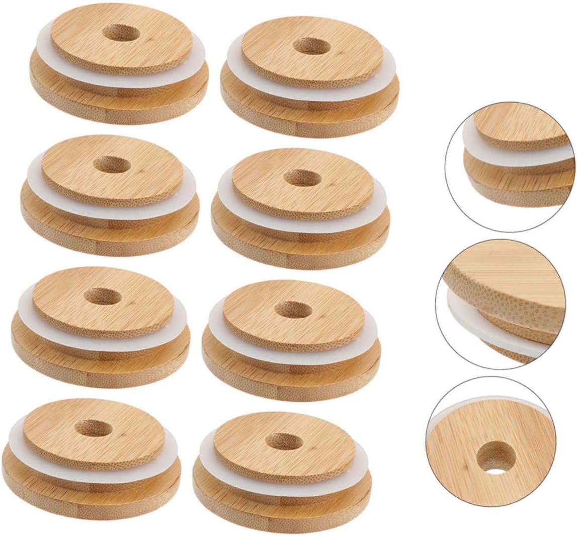 VOSAREA 4-Piece Lids Set for Mason Jars More