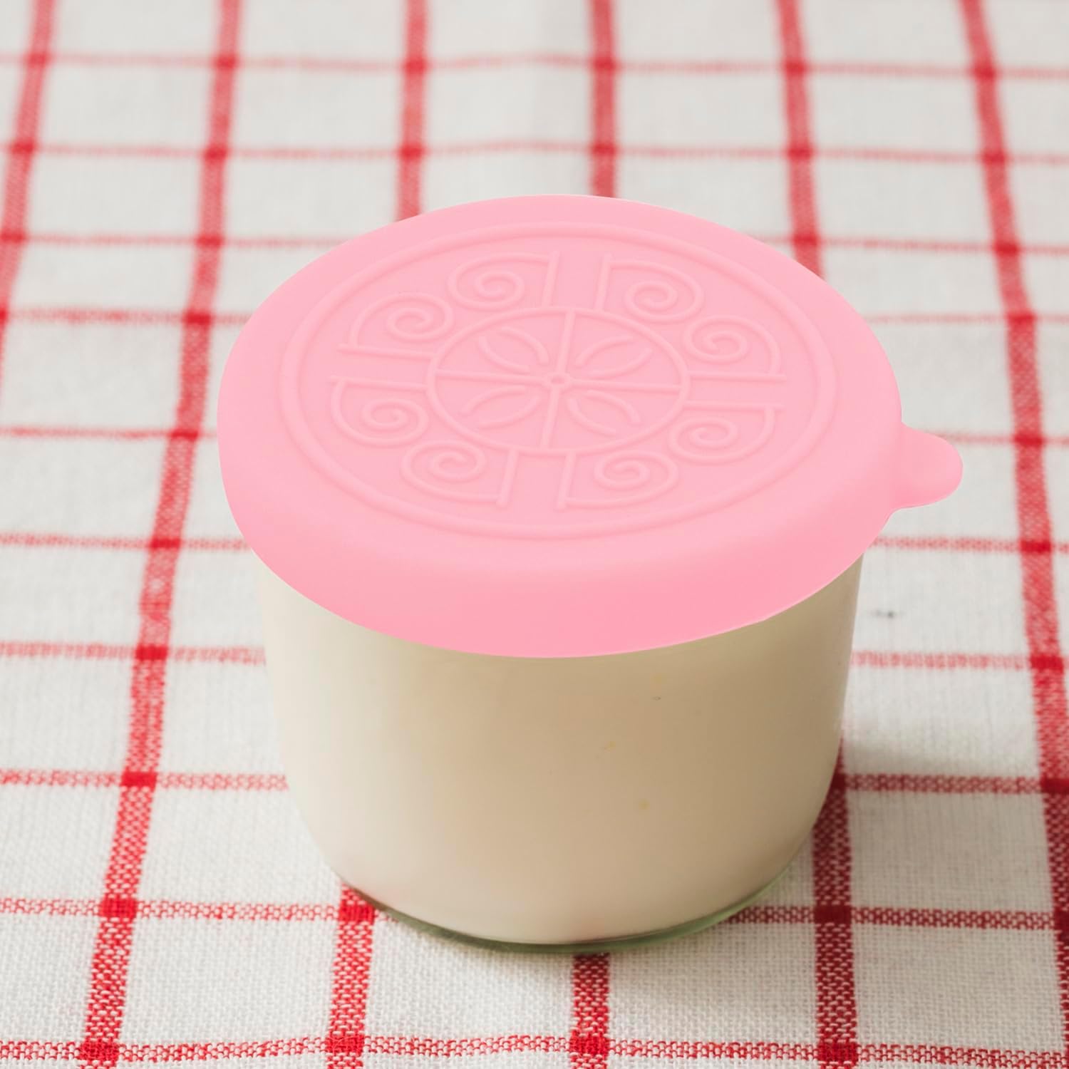 Dohia Oui Jar Lids Silicone Sealed Covers for Glass Jars