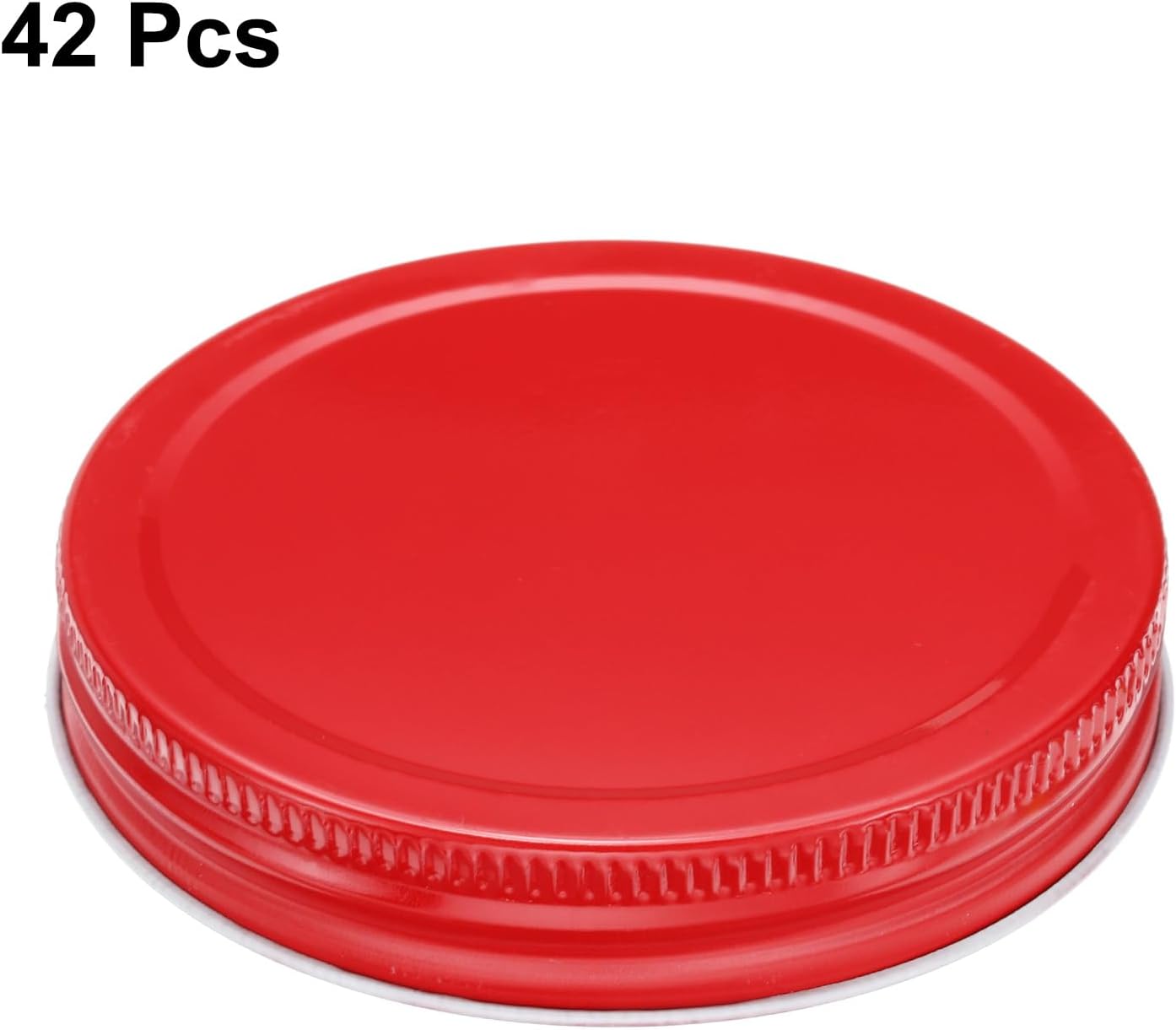 Perfect 42-Piece Mason Jar Lids For Easy Home Preservation in Red