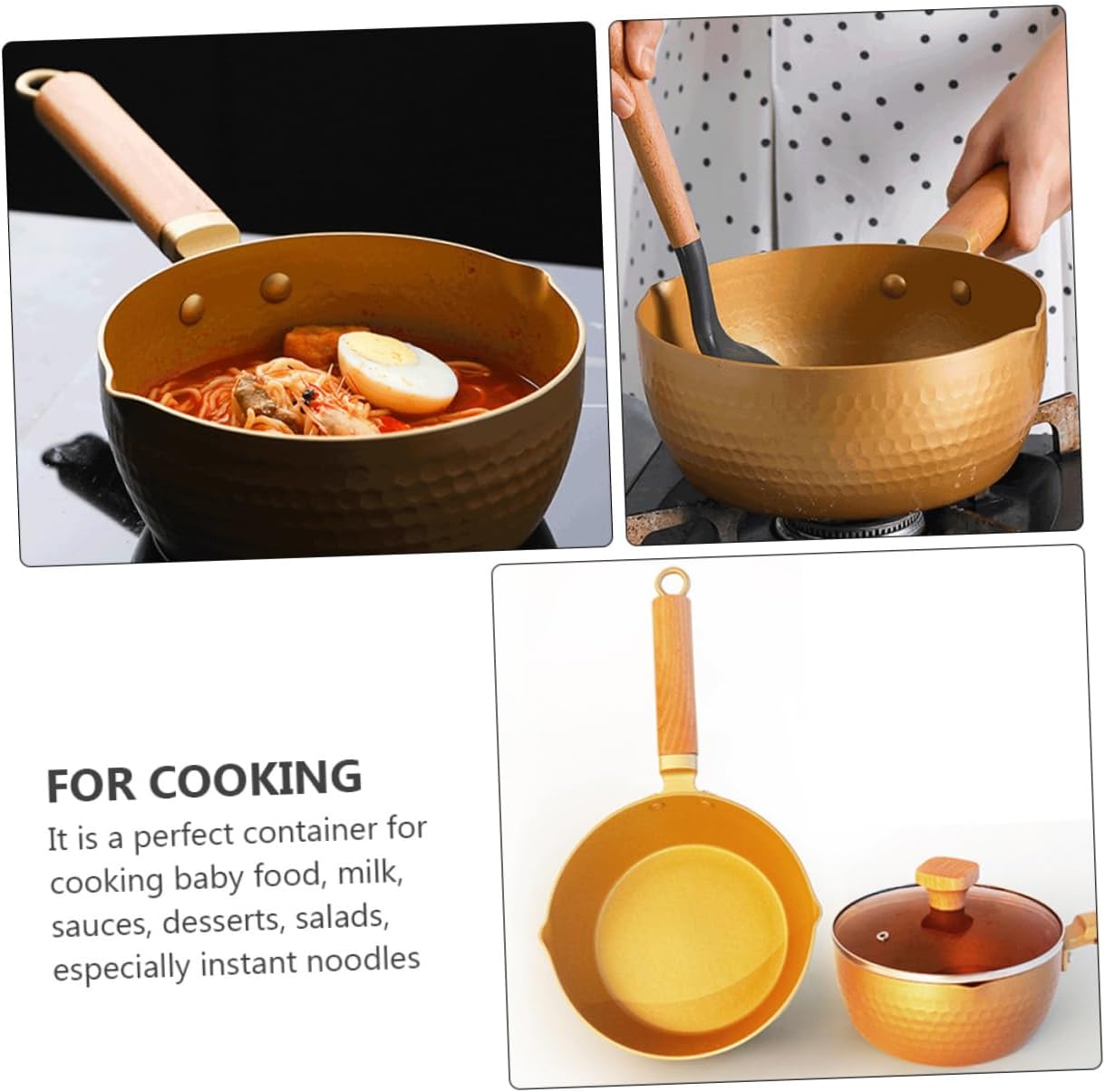 Ergonomic Non-Stick 18cm Milk Pan for Cooking