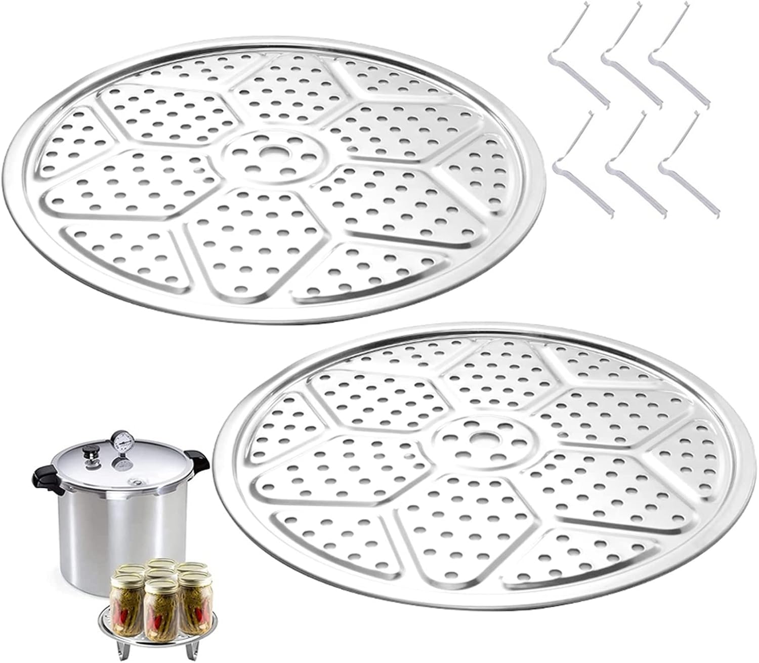 PARKROYAL 11-Inch Pressure Cooker Canner Rack with Detachable Legs