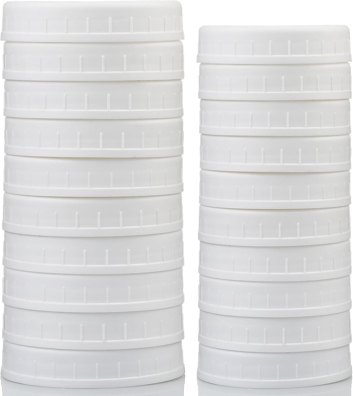 AOZITA 10 Wide 10 Regular Mouth Mason Jar Lids White