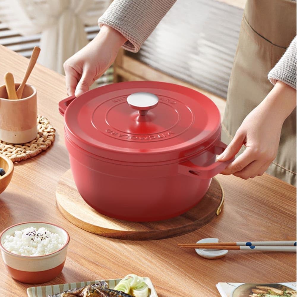 VKEID 94In Red Cast Iron Stockpot