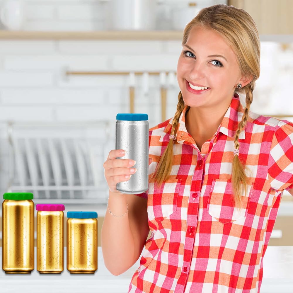 Reusable Silicone Soda Can Lids Perfect for Home Outdoor Use