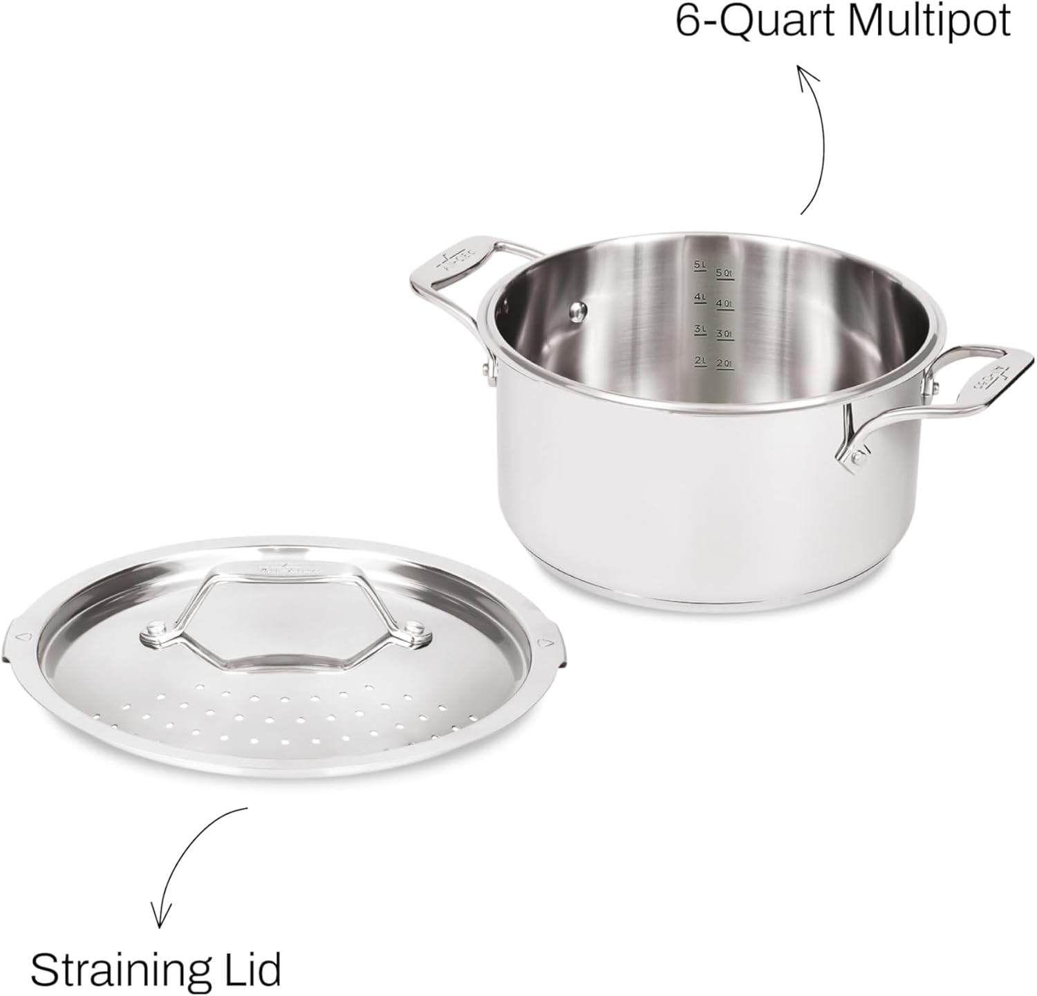 All-Clad Simply Strain 6-QuartMulti-Pot with Straining Lid