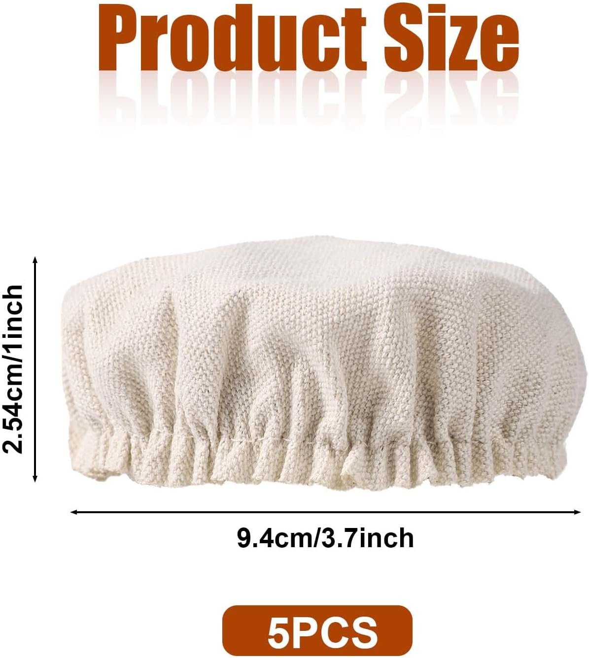 Protect your sourdough fermentation with premium cotton cloth jar covers