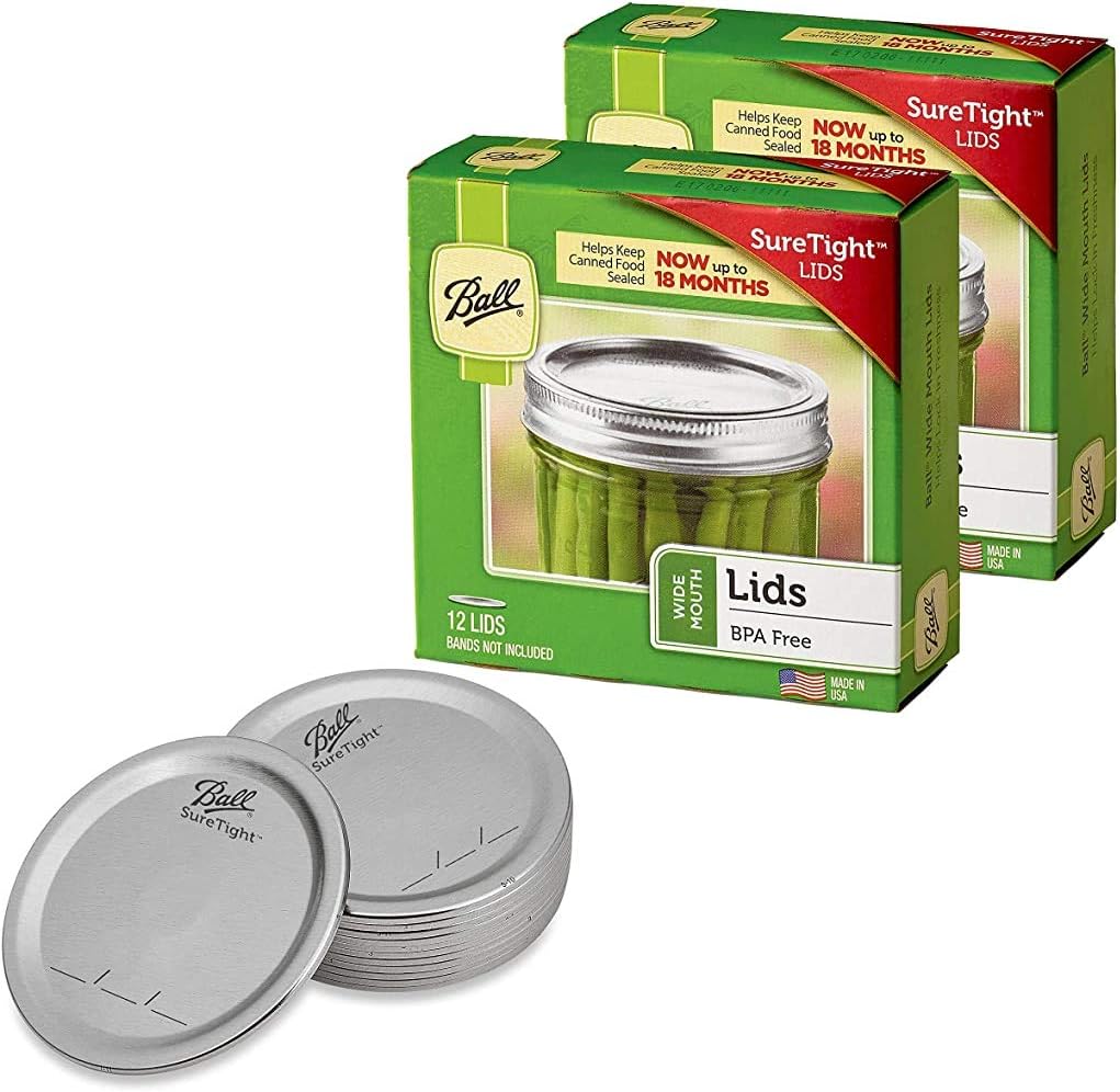Seal in Freshness with Ball Mason Jars 12-Count