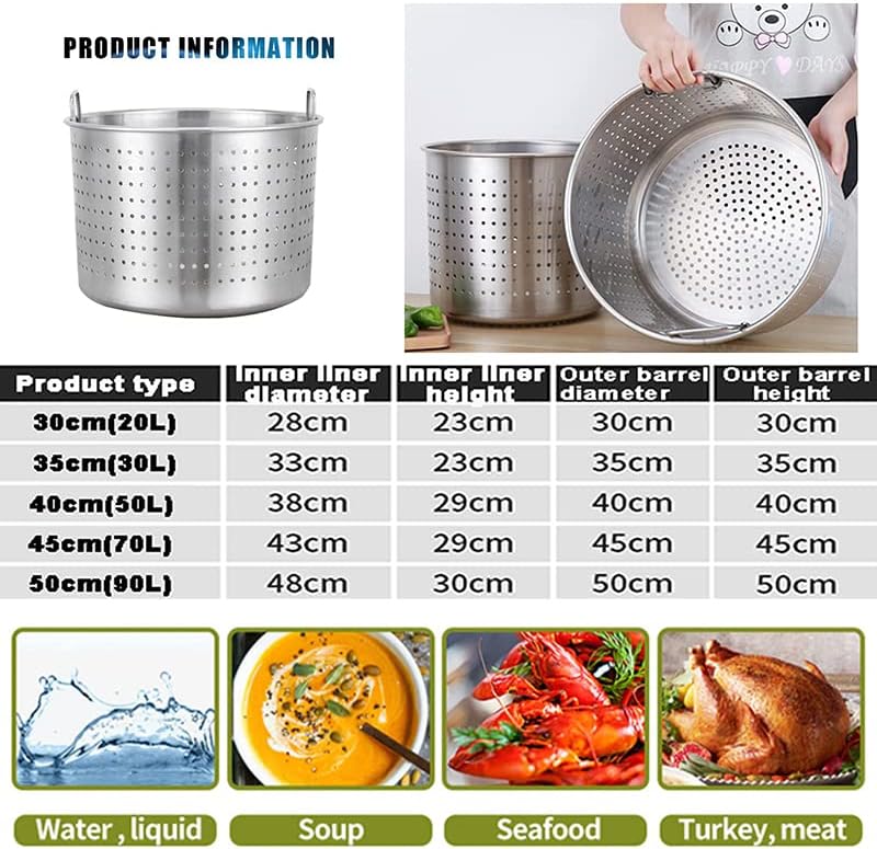 Stainless Steel Stockpot Steamer Pot