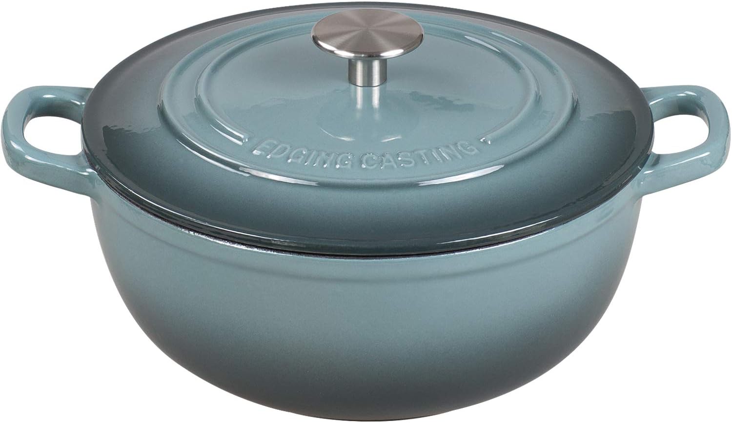 Enameled Cast Iron Dutch Oven 5 Quart Slateblue