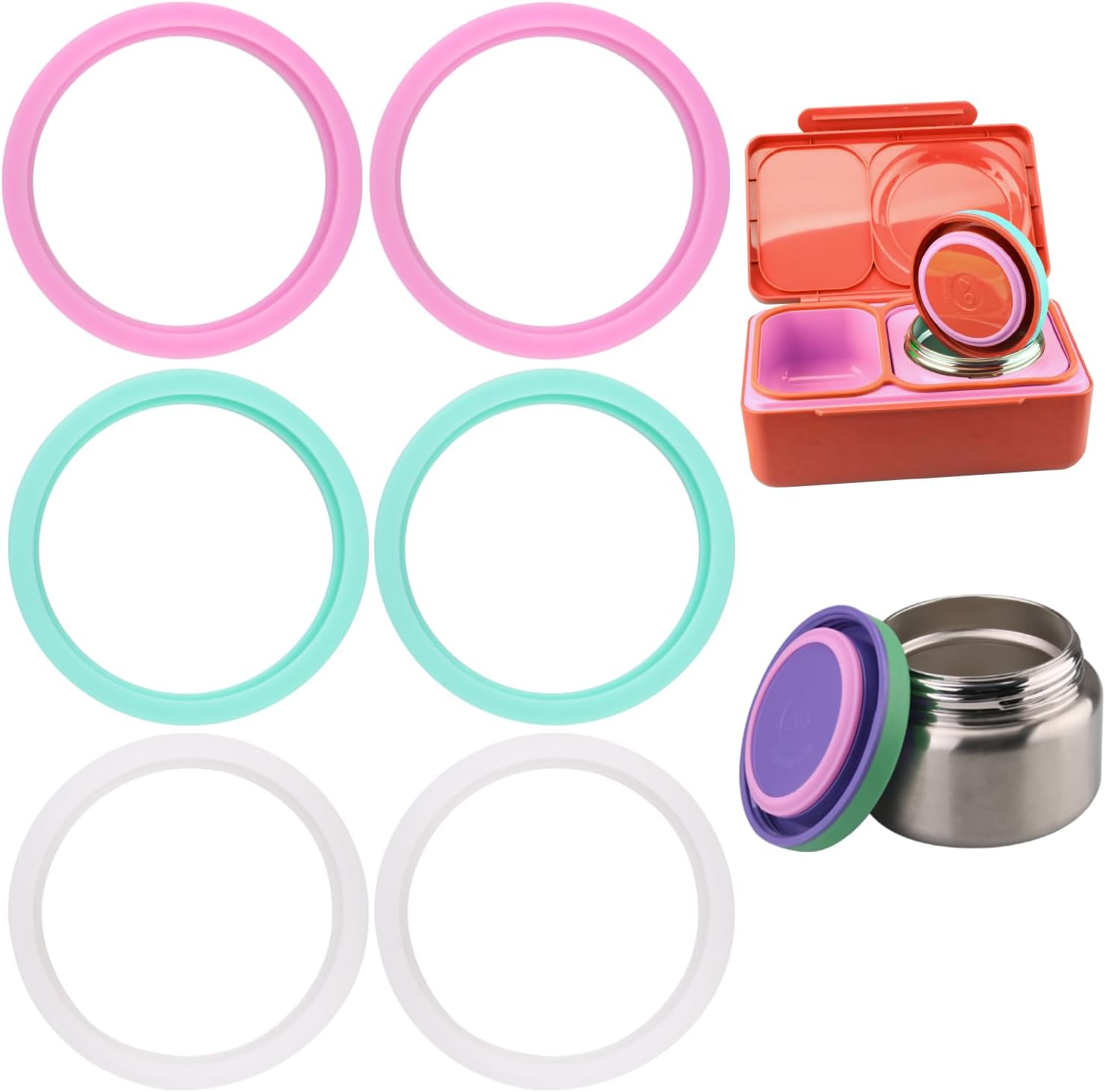 Lid Seal Gasket Set for Bento Boxes