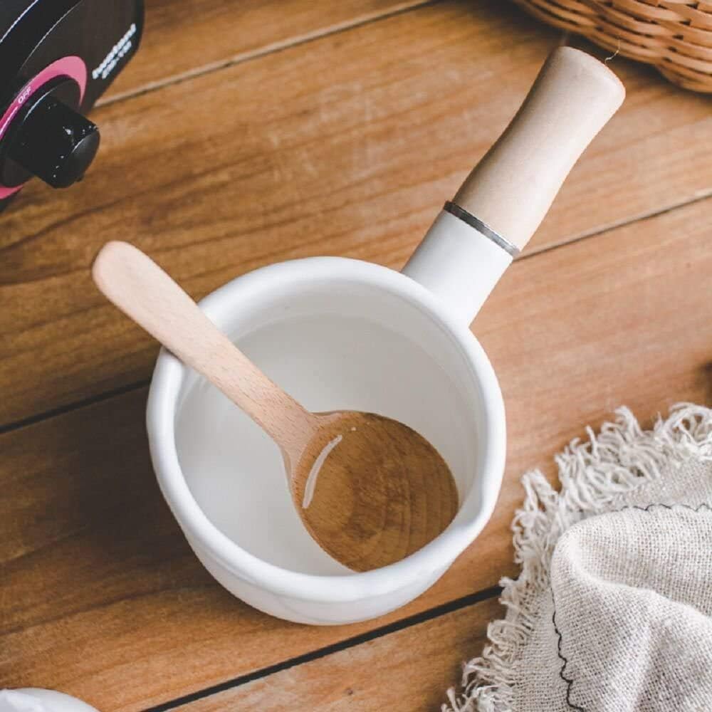 Mini Enamel Milk Pot for Warming