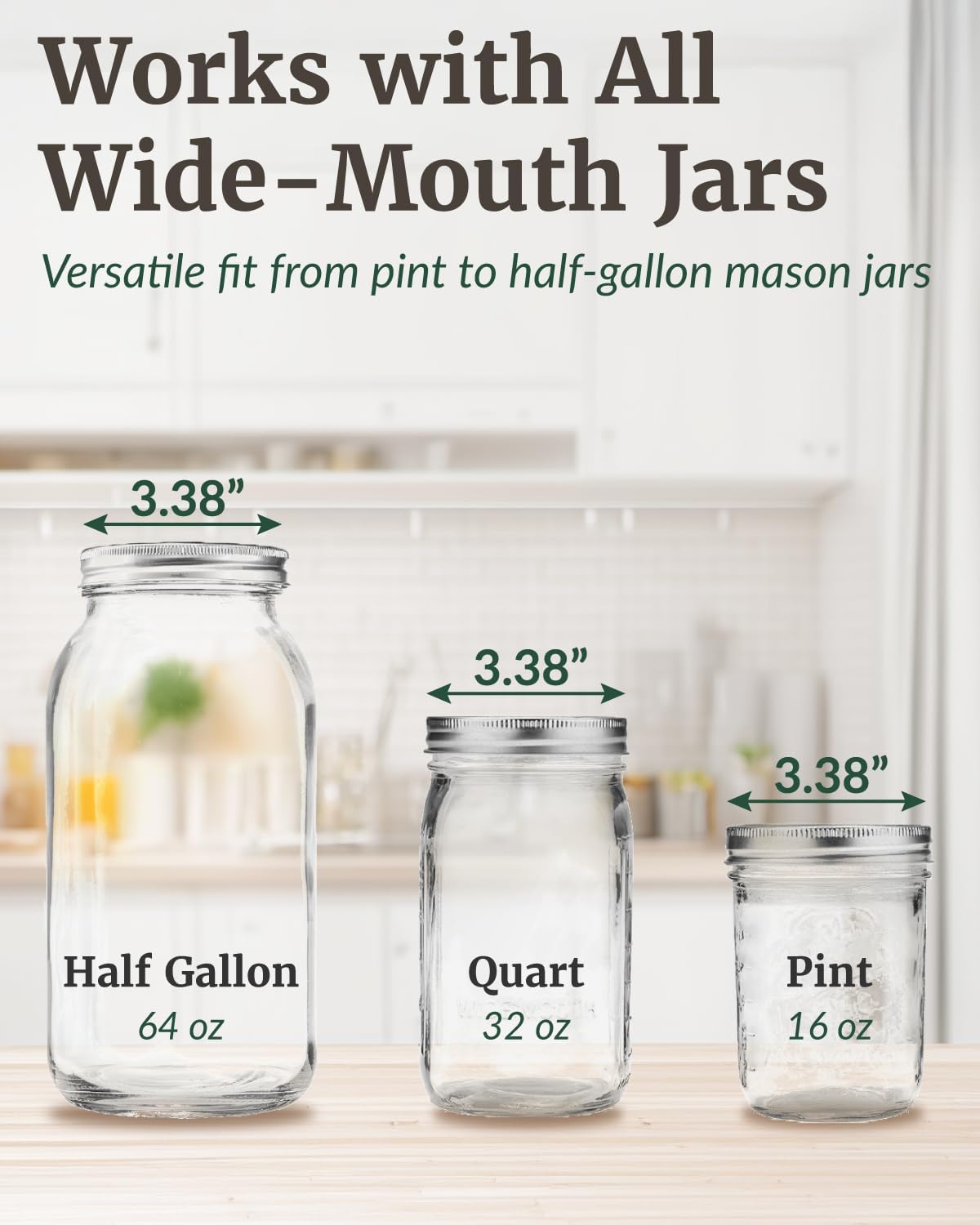 Elementi Fermentation Kit - Keep Vegetables Submerged Perfect for Fermenting by Hand
