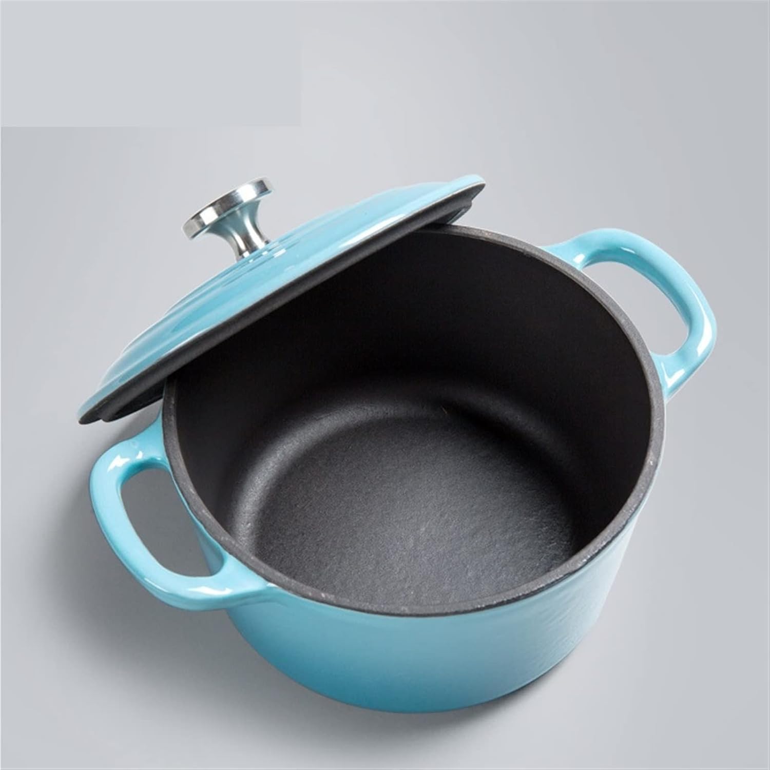 Durable Cast Iron Stock Pot Soup Pot Small Kitchen Tool Non-Stick Efficient