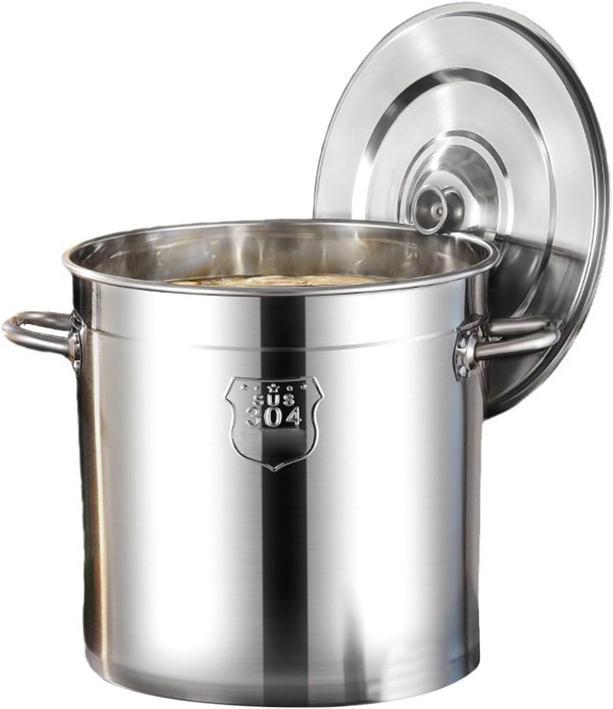 AIZYR 304 Stainless Steel Stock Pot with Lid
