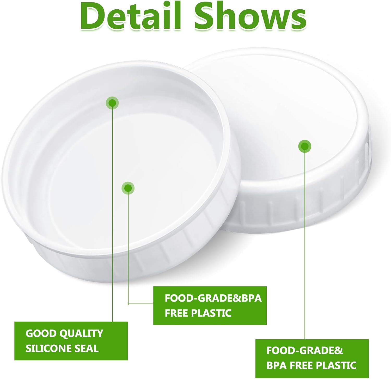 Perfect Mason Jar Lid - Easy Open Leak-Resistant Durable