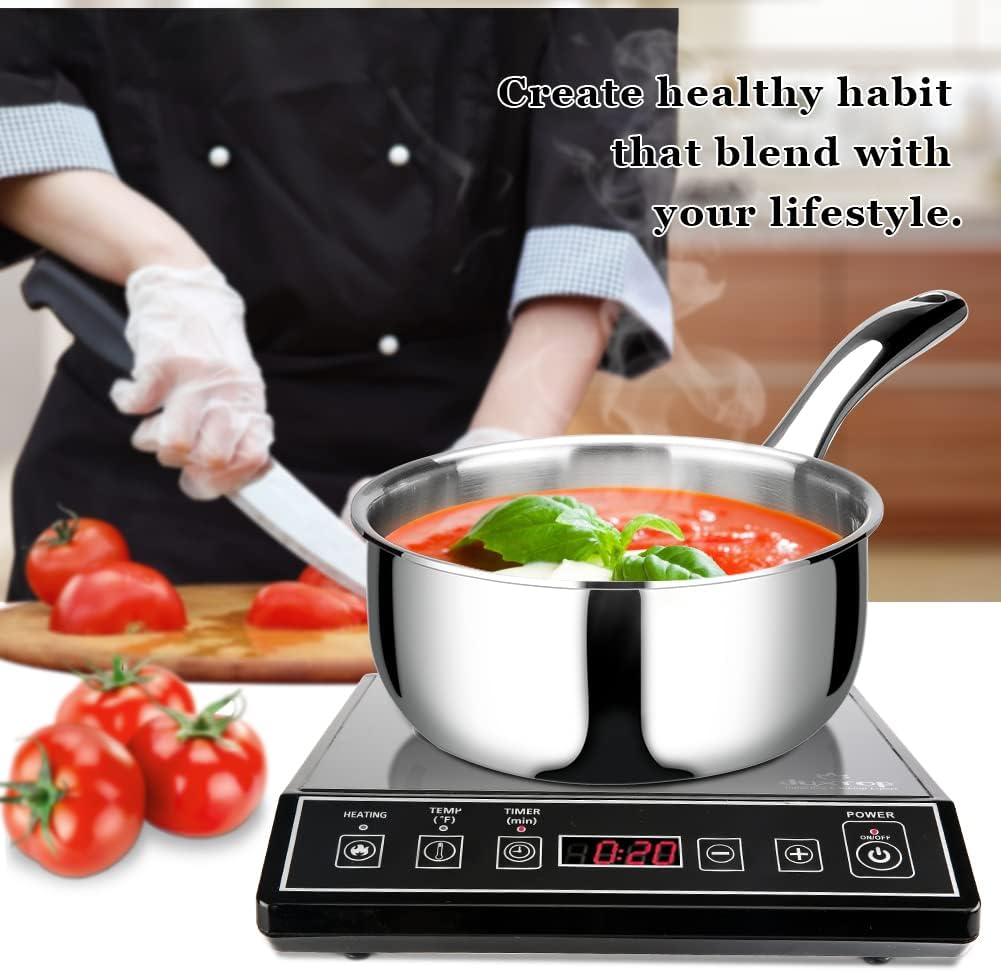 Duxtop Tri-Ply Stainless Steel Saucepan