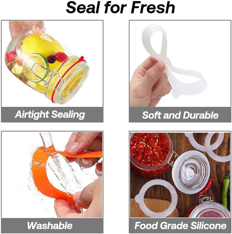 Silicone Gasket for Airtight Preserve Jar Lids