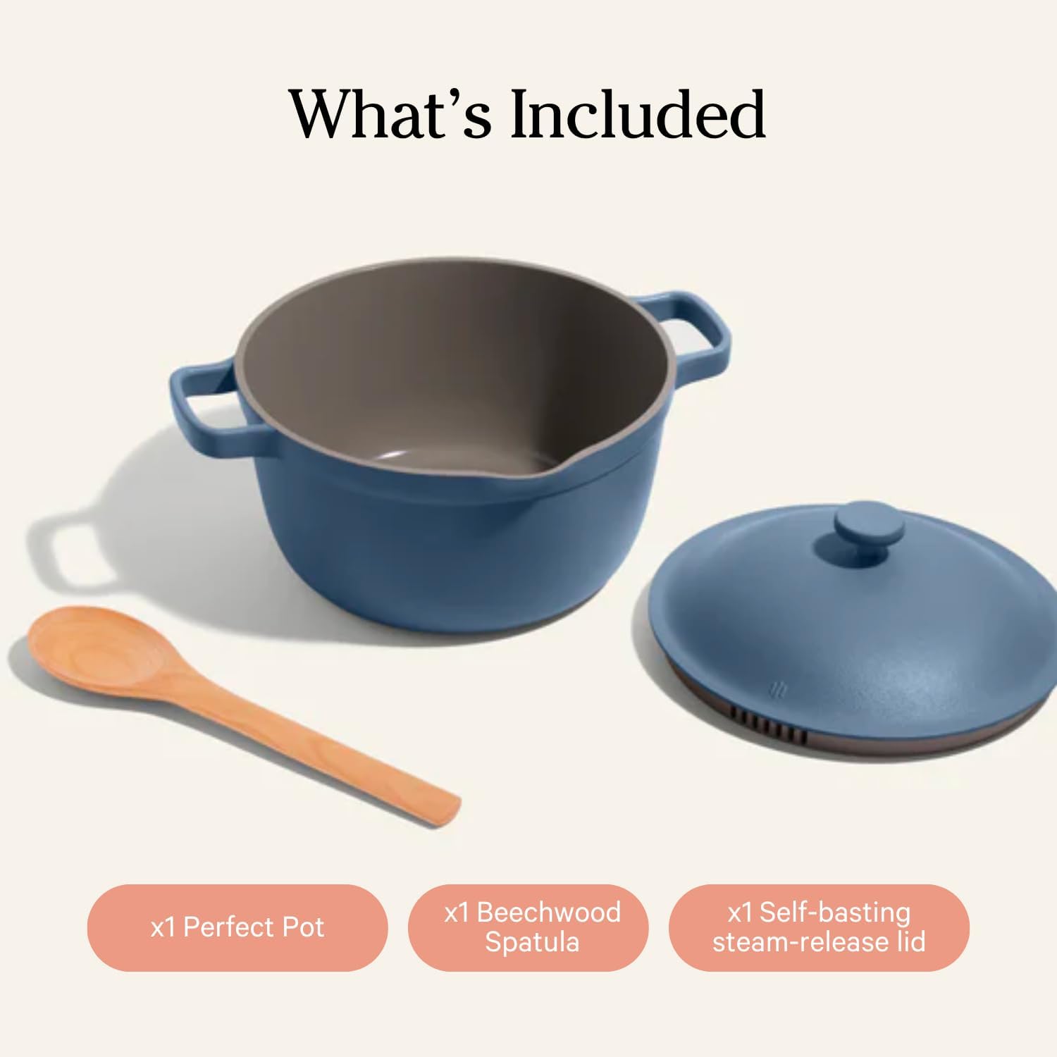 Our Place Perfect Pot - 55 qt Nonstick Ceramic PTFE-Free Safe Easy