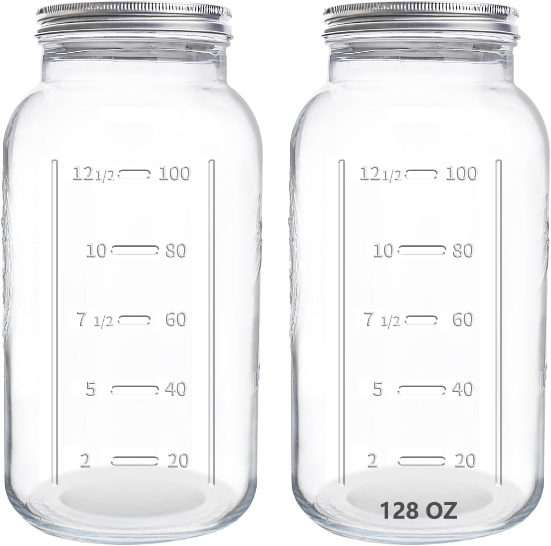 Elegant 128oz Mason Jars Set
