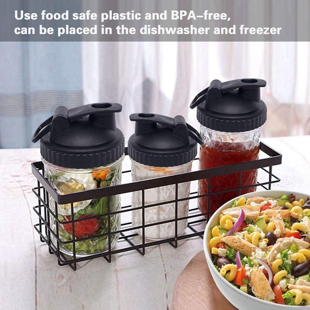 Leak-Proof Lid for Mason Jars Recyclable Wide Mouth Cap Pink