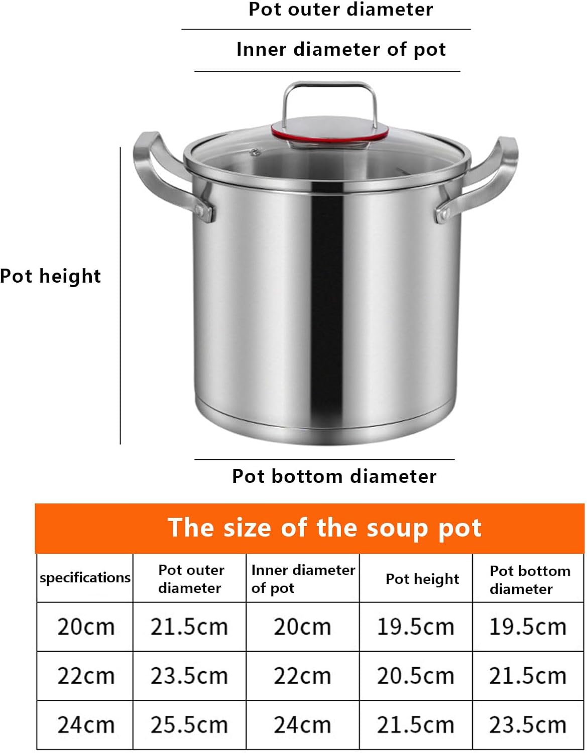 High-Quality Stainless Steel Stock Pot Durable Versatile