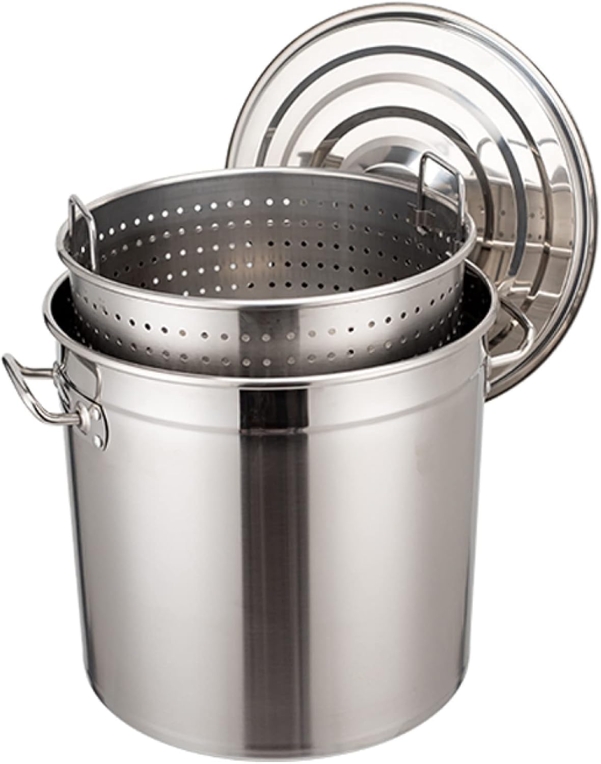 AIZYR Stainless Steel Stockpot 27Qt 45Qt 63Qt Large Set