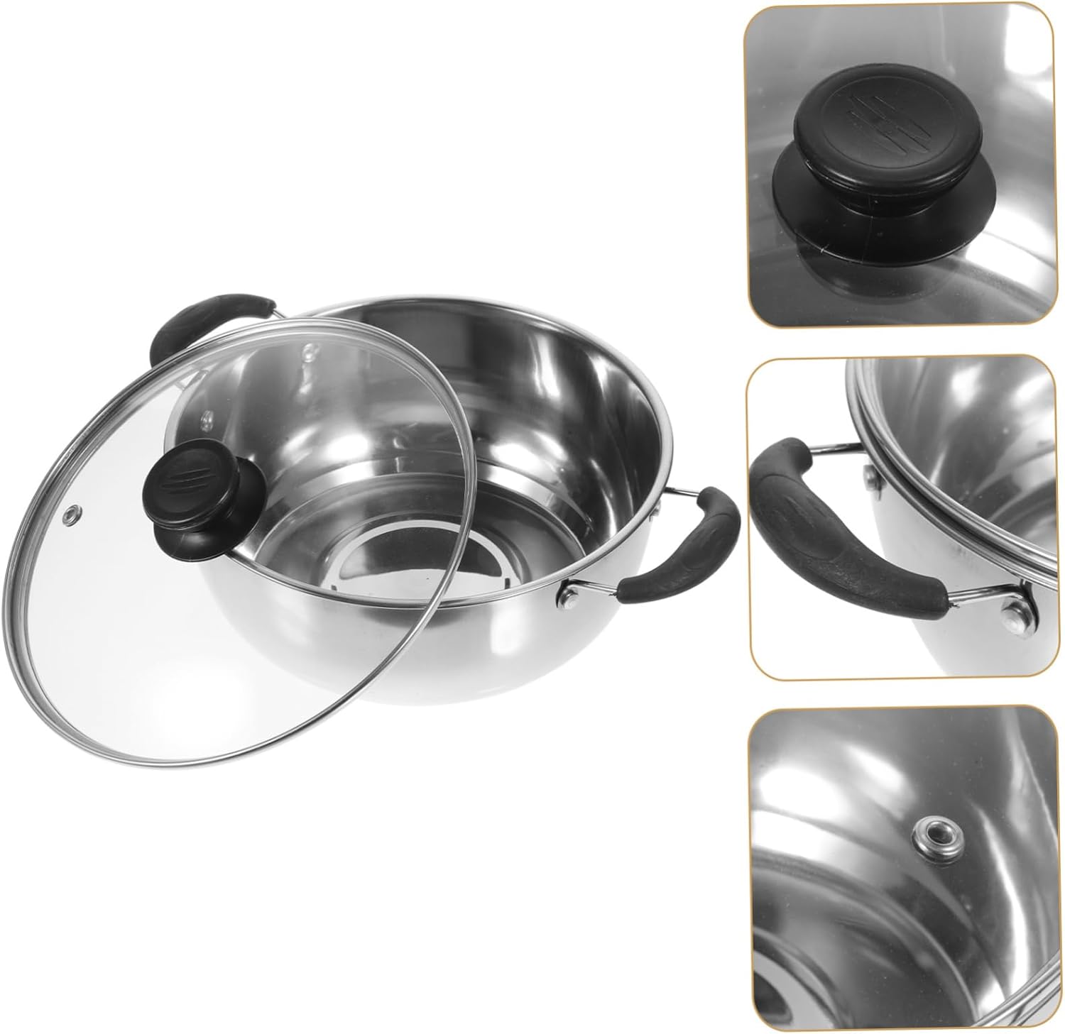 Rust-Proof Stainless Steel Steamer Pot