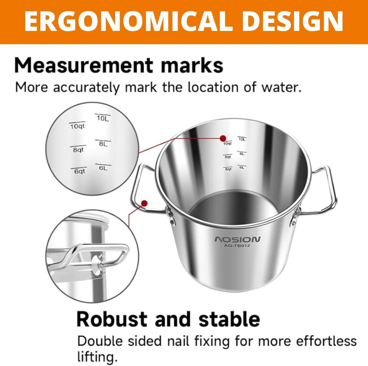 Stainless Steel Stockpot for Cooking