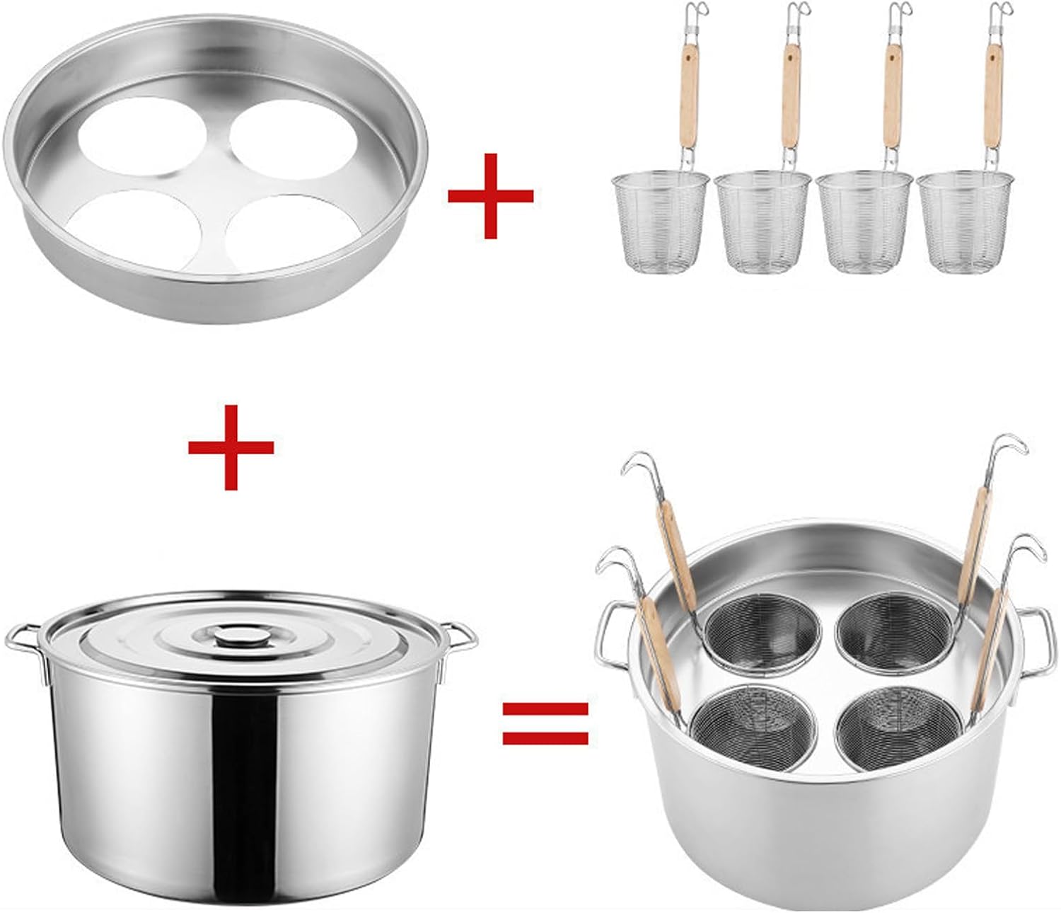 Premium stainless steel pasta pot set