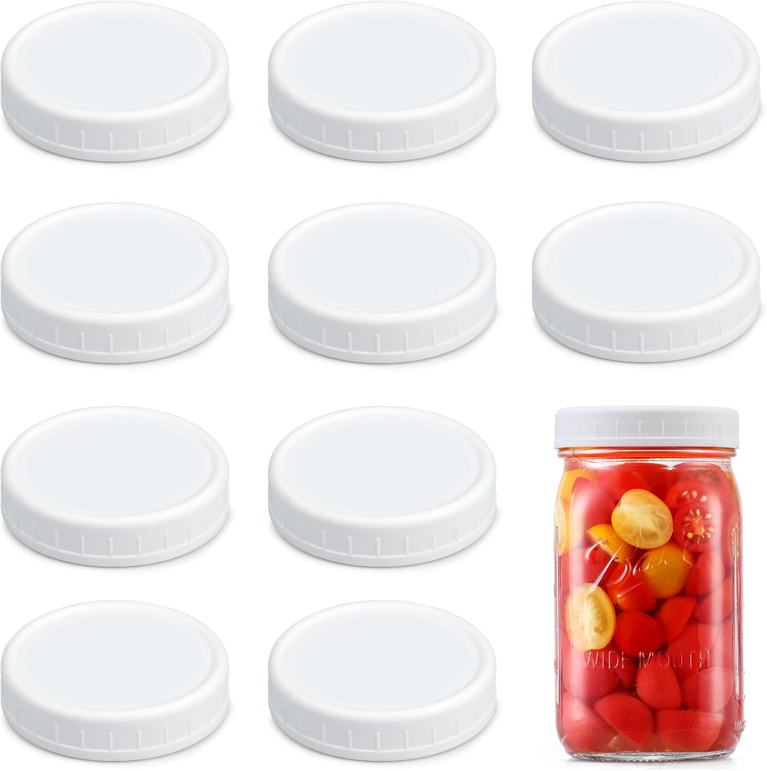 High-Quality Mason Jar Lids Set of 10