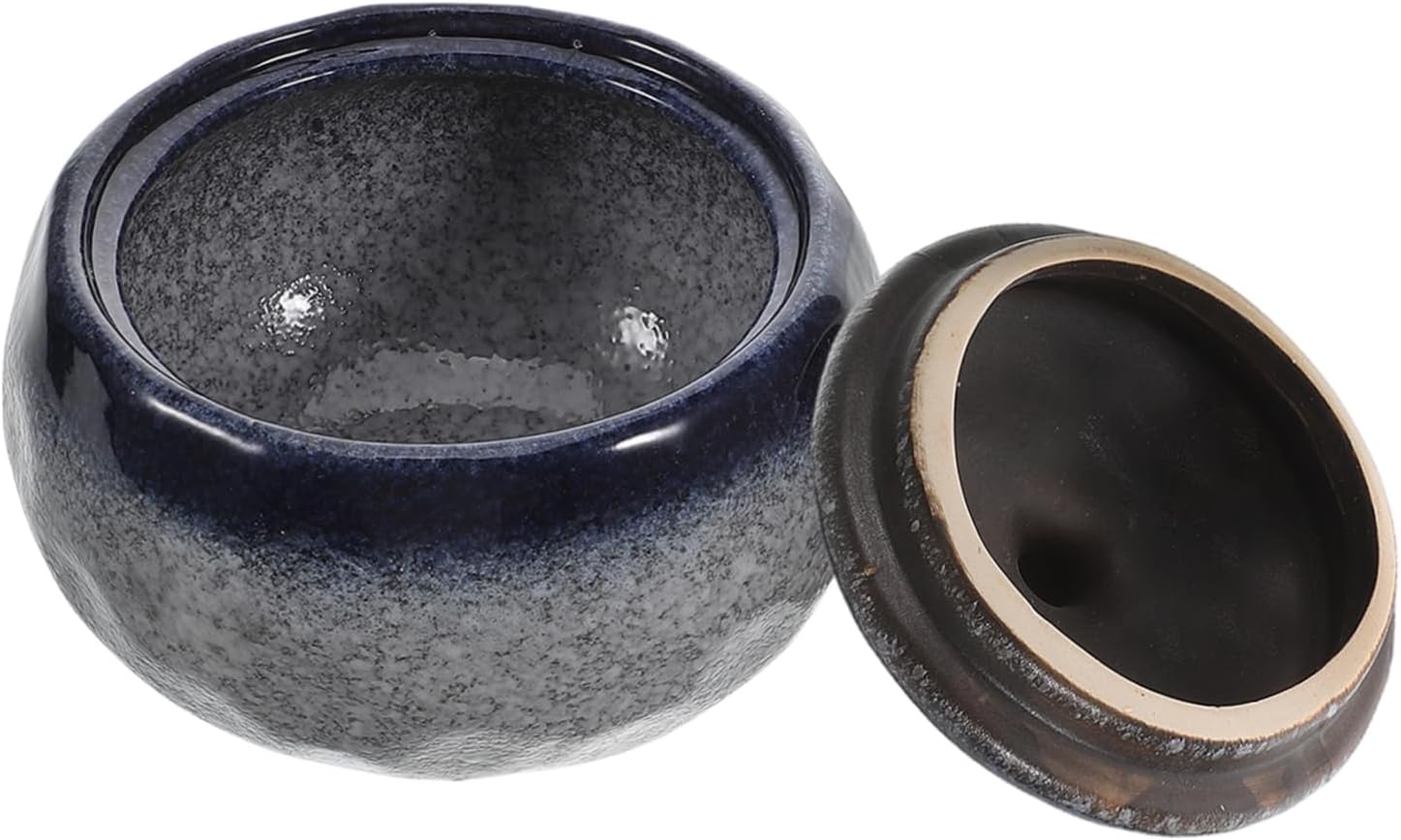 BESTOYARD Japanese Ceramic Stew Pot with Lid for Single Serving