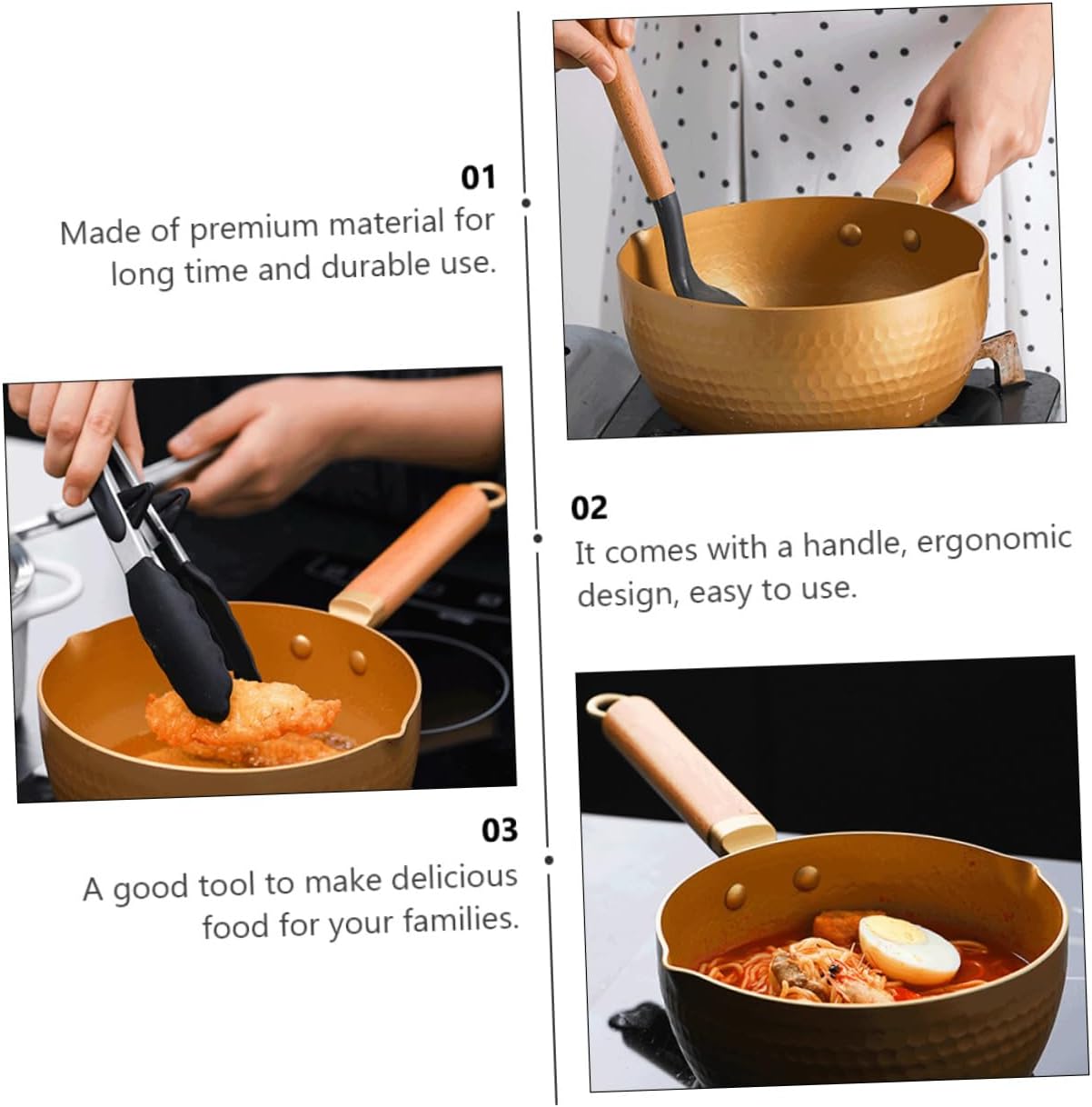 ABOOFAN 18cm Non-Stick Milk Pan for Efficient and Quick Cooking